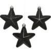 Kerstster - Zwart - Set Van 6 Stuks -Thuis Versieren Winkel 1637844079 1 600