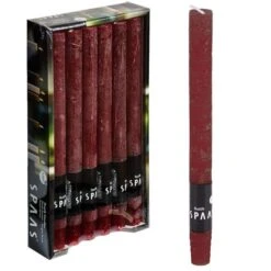 Rustieke Dinerkaars - Wijnrood - Set Van 1 Stuks -Thuis Versieren Winkel 1643111801 2 600