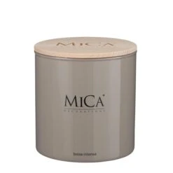 MICA Geurkaars Glas Grijs Ø 12 Cm - Bois Intense