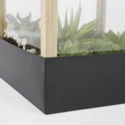 Halton Kasje Lantaarn Zwart - 28 × 17 × 37,5 Cm -Thuis Versieren Winkel 1650442835 1 600