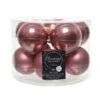 Kerstballen Glas Ø 6 Cm - Velours Roze - Set Van 10 Stuks -Thuis Versieren Winkel 1660138949 1 600