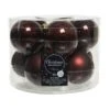 Kerstballen Glas Ø 6 Cm - Mahonie - Set Van 10 Stuks -Thuis Versieren Winkel 1660140104 1 600