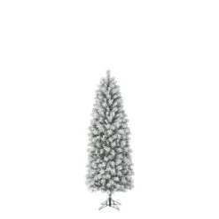 Kunststof Kerstboom Chandler Slim Frosted Black Box - 155 Cm -Thuis Versieren Winkel 1662378156 4 600