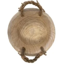 Bowl In Hout Met Jute Handgrepen - Ø 29 × 10 Cm -Thuis Versieren Winkel bowl in hout 29 x 10 cm 1617283619 1 600