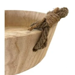 Bowl In Hout Met Jute Handgrepen - Ø 29 × 10 Cm -Thuis Versieren Winkel bowl in hout 29 x 10 cm 1617284239 1 600
