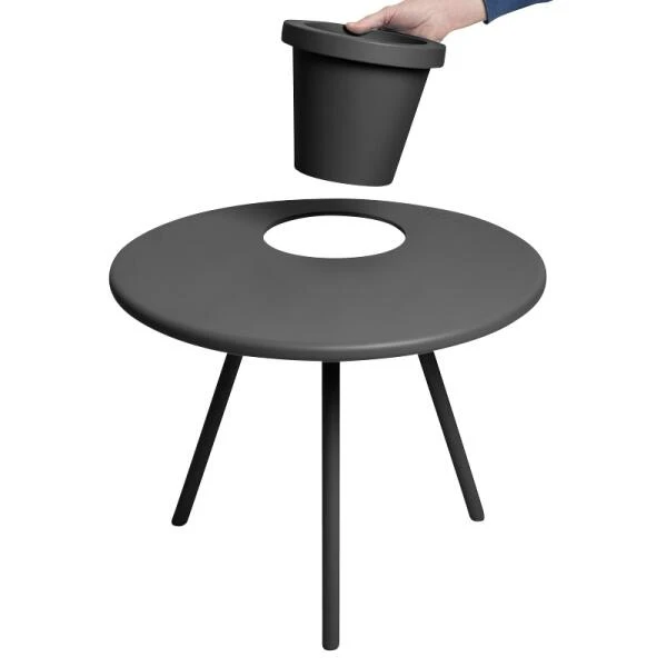Bijzettafel Fatboy® Bakkes Ø60 Cm - Antraciet 6 Bijzettafel Fatboy® Bakkes Ø60 Cm - Antraciet - Afbeelding 4