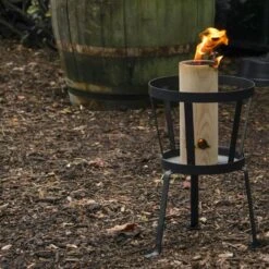 ESSCHERT DESIGN Finse Fakkel In Hout -Thuis Versieren Winkel finse fakkel in hout 1634118935 3 600