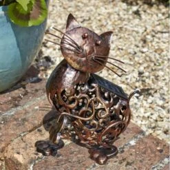 Kat Met Wiebelkop En Solarverlichting -Thuis Versieren Winkel kat met wiebelkop solar 1484065605 2 600