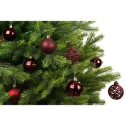 Kerstballenmix Ø 6 Cm - Ossenbloed - Set Van 37 Stuks -Thuis Versieren Winkel kerstballenmix 6 cm ossenbloed 1638450572 3 600