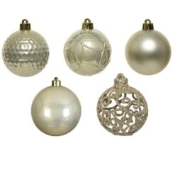 Kerstballenmix Ø 6 Cm - Pearl - Set Van 37 Stuks -Thuis Versieren Winkel kerstballenmix 6 cm pearl 1638450497 1 600
