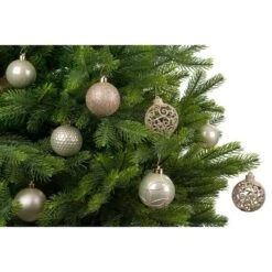 Kerstballenmix Ø 6 Cm - Pearl - Set Van 37 Stuks -Thuis Versieren Winkel kerstballenmix 6 cm pearl 1638450497 2 600