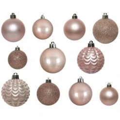 Kerstballenmix - Oud Roze - Set Van 100 Stuks -Thuis Versieren Winkel kerstballenmix oud roze 1638450778 1 600