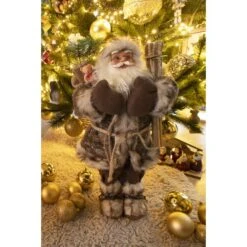 Kerstman Staand Bruin 30 Cm -Thuis Versieren Winkel kerstman staand bruin 30 cm 1637143290 2 600