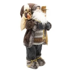 Kerstman Staand Bruin/grijs 60 Cm -Thuis Versieren Winkel kerstman staand bruingrijs 60 cm 1637236717 1 600