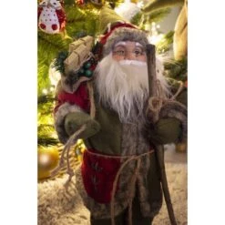 Kerstman Staand Rood/groen 45 Cm -Thuis Versieren Winkel kerstman staand roodgroen 45 cm 1637142434 4 600