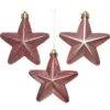 Kerstster - Fluweel Roze - Set Van 6 Stuks -Thuis Versieren Winkel kerstster fluweel roze 1637758689 1 600