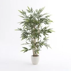 Kunstplant Bamboe In Pot - 150 × 75 Cm -Thuis Versieren Winkel kunstplant bamboe 150 cm 1633944867 2 600