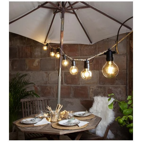 LED Filament Lamp Voor Lichtslinger - Ø 8 × 11.5 Cm - Set Van 4 Stuks 4 LED Filament Lamp Voor Lichtslinger - Ø 8 × 11.5 Cm - Set Van 4 Stuks - Afbeelding 2