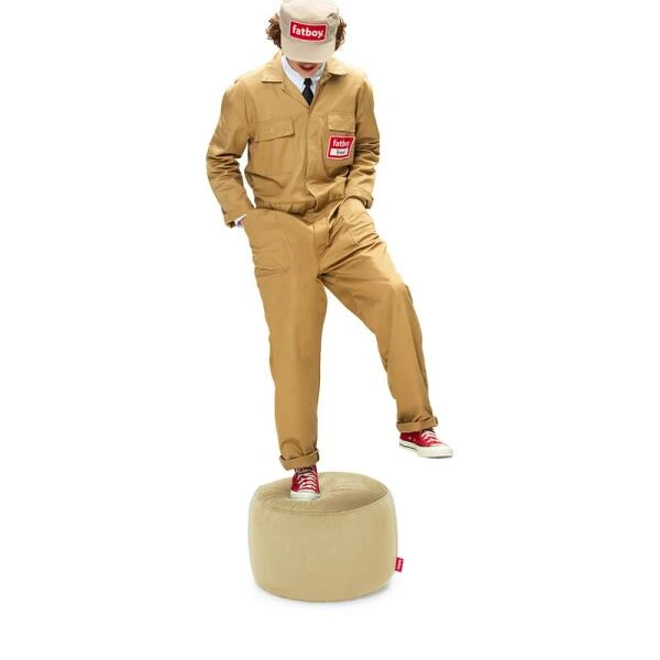 Poef Fatboy® Point Recycled Velvet Indoor - Ø50 X 35 Cm Camelkleurig 4 Poef Fatboy® Point Recycled Velvet Indoor - Ø50 X 35 Cm Camelkleurig - Afbeelding 2