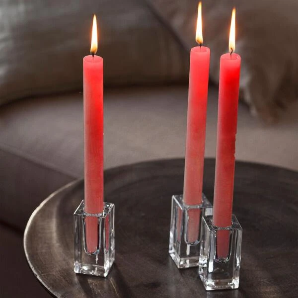 Rustieke Dinerkaars - Rood - Set Van 1 Stuks 4 Rustieke Dinerkaars - Rood - Set Van 1 Stuks - Afbeelding 2