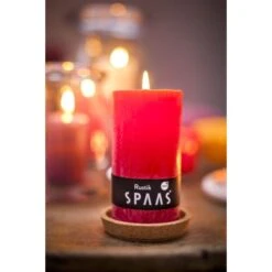 Rustieke Cilinderkaars Rood - 60 Uren -Thuis Versieren Winkel rustieke kaars rood 60u 1682076952 1 600