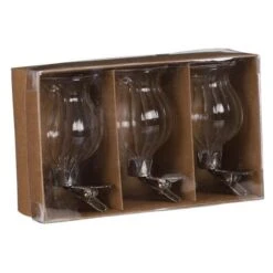 MICA Glazen Vaasjes Met Bevestigingsclip - Set Van 3 Stuks -Thuis Versieren Winkel vaasjes met bevestigingsclip 1645803022 4 600