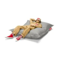 Zitzak Fatboy® The Original Indoor - 180 X 140 Cm Zilvergrijs -Thuis Versieren Winkel zitzak fatboy indoor zilvergrijs 1614414255 2 600